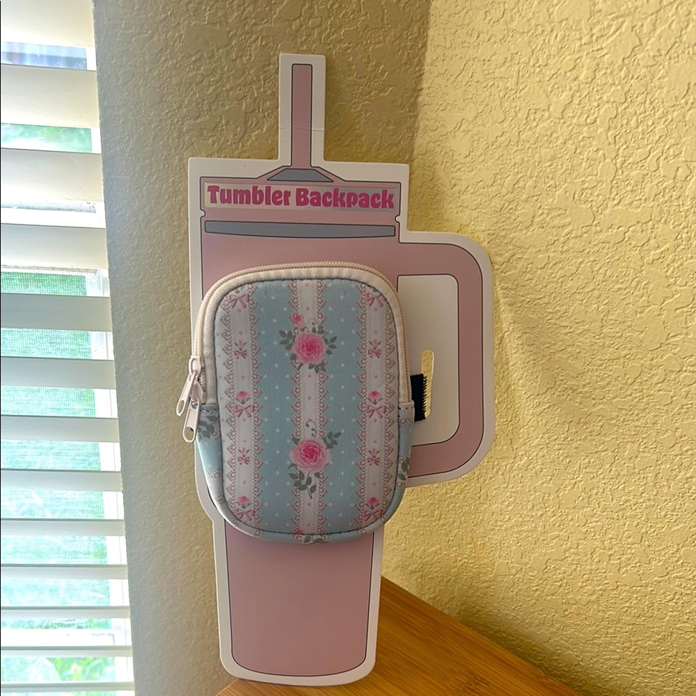 Floral Pattern tumbler backpack